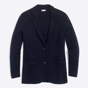 NWT Navy J. Crew Sweater Blazer